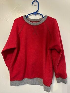 The Children's Place Red Sweatshirt with Gray Trim